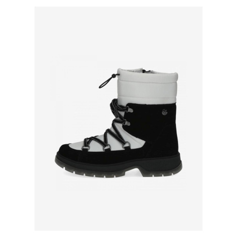 Zimná obuv pre ženy Caprice - biela, čierna