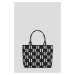 Kabelka Karl Lagerfeld K/Monogram Knit Md Tote Black/White