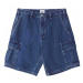 Obey  Bigwig baggy denim cargo short  Šortky/Bermudy Modrá