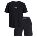 Jack&Jones Pánske pyžamo JACOSCAR Standard Fit 12258219 Black/Shorts L