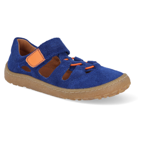 Barefoot dětské sandály Froddo - Elastic Sandal blue electric modré
