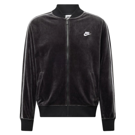 Nike Sportswear Tepláková bunda  čierna / biela