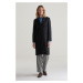 KABÁT GANT CLASSIC TAILORED WOOL COAT BLACK