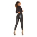 Sexy must-have faux leather thermal leggings black