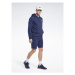 Reebok Mikina Reebok Identity Fleece Over-the-Head Hoodie IB2994 Modrá