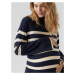 Vero Moda Maternity Sveter 'Happiness'  krémová / námornícka modrá