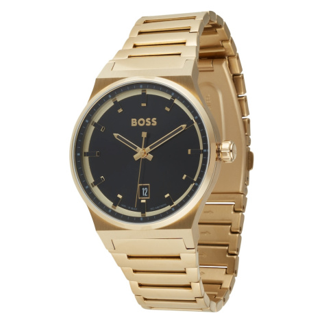 BOSS Analógové hodinky 'CANDOR'  zlatá / čierna Hugo Boss