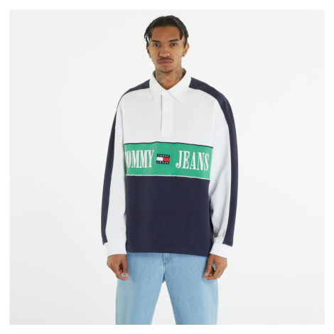 TOMMY JEANS Oversized Archive Rugby Shirt Blue Tommy Hilfiger