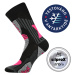 Voxx Vision Unisex froté ponožky BM000000624700100484 čierna - magenta