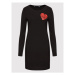 LOVE MOSCHINO Každodenné šaty W5C9201E 2374 Čierna Regular Fit