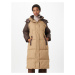 minimum Zimný kabát  béžová / hnedá