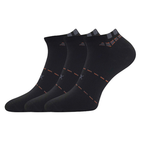 Voxx Rex 16 Pánske nízke ponožky - 3 páry BM000004113800100451 čierna