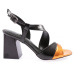 DGN 888-23Y Women's Cross-Blade Heeled Sandals