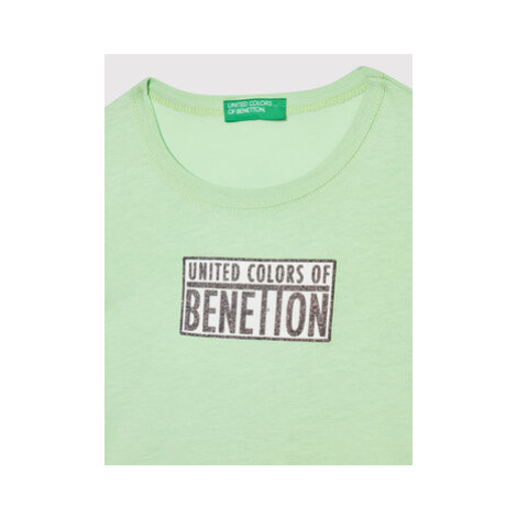 United Colors Of Benetton Tričko 3I1XC101Q Zelená Regular Fit