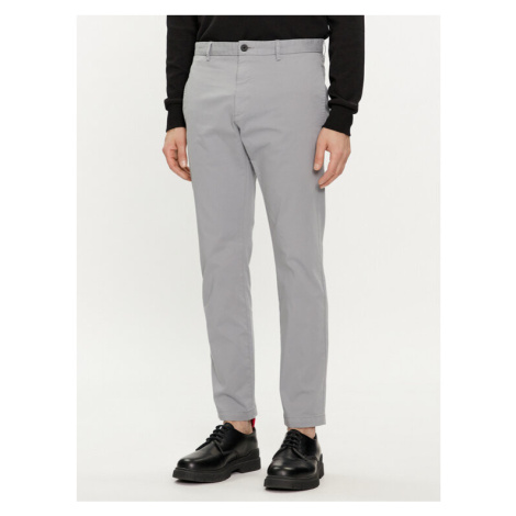 Hugo Chino nohavice David222D 50468314 Sivá Slim Fit Hugo Boss