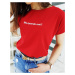 Women's red T-shirt SENIORITA RY1270
