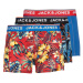 JACK & JONES Boxerky 'Azores'  modrá / červená / čierna / biela