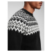 GAP Pletený sveter s nórskym vzorom Čierna