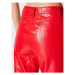 ROTATE Nohavice z imitácie kože Rotie RT1985 Červená Regular Fit