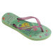 HAVAIANAS KIDS SLIM PRINCESS Dievčenské žabky, svetlo zelená, veľkosť 31/32