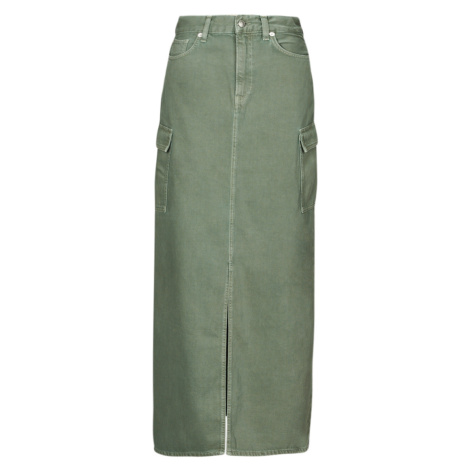 Pepe jeans  MAXI SKIRT HW CLR  Sukňa Kaki