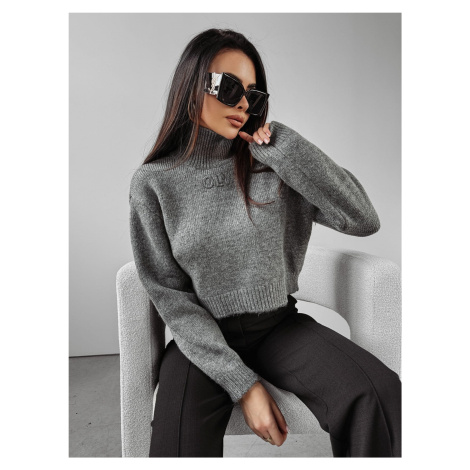 Grey turtleneck LEILA 2023 OLAVOGA