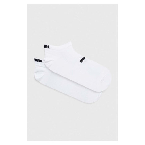 Ponožky Puma 2-pak dámske,biela farba,935476