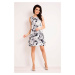 Infinite You Woman's Dress M121 Navy Blue Flowers