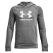 Under Armour RIVAL FLEECE BL HOODIE Chlapčenská mikina, tmavo sivá, veľkosť