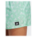 Adidas Plavecké šortky Logo Print CLX Swim Shorts Very Short Length HT4344 Zelená Regular Fit