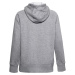 SIVÁ MIKINA UNDER ARMOUR RIVAL FLEECE LOGO HOODIE 1356318-035