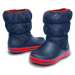 snehule Crocs Winter Puff boot - navy/red 23 EUR