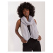 Grey women's viscose scarf