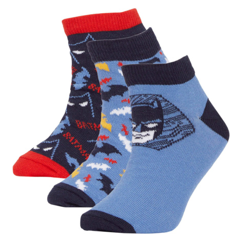 DEFACTO Boy Batman Licensed Cotton 3 Pack Short Socks