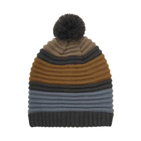 Chlapčenská zimná čiapka COLOR KIDS Hat - Colorblock-1919-Phantom