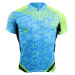 HAVEN Cyklistický dres s krátkym rukávom - SINGLETRAIL - modrá/zelená