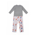 Trendyol Gray Printed Girls Knitted Pajamas Set