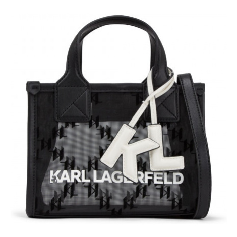 Kabelka Karl Lagerfeld K/Skuare Sm Tote Mono Flock Čierna