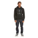 Quiksilver CIRCLE TRIM HOOD Pánska mikina, čierna, veľkosť