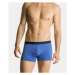 Pánske boxerky 3PACK 3MH-187 Dark Blue Mix - Atlantic tmavě modrá - vzor