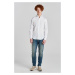 KOŠEĽA GANT SLIM SATEEN SHIRT WHITE