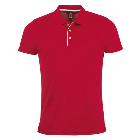 SOĽS Performer Men Pánske funkčné polo tričko SL01180 Red