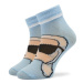 KARL LAGERFELD Súprava 2 párov vysokých detských ponožiek Z90047 Modrá