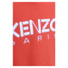 Detská bavlnená mikina Kenzo Kids červená farba, s kapucňou, s potlačou
