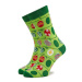 Rainbow Socks Súprava 2 párov vysokých ponožiek unisex Xmas Socks Balls Adult Gifts Pak 2 Farebn