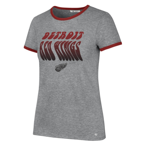 Detroit Red Wings dámske tričko Letter Ringer grey 47 Brand
