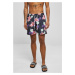 Patterned swimsuit shorts dark jungle aop