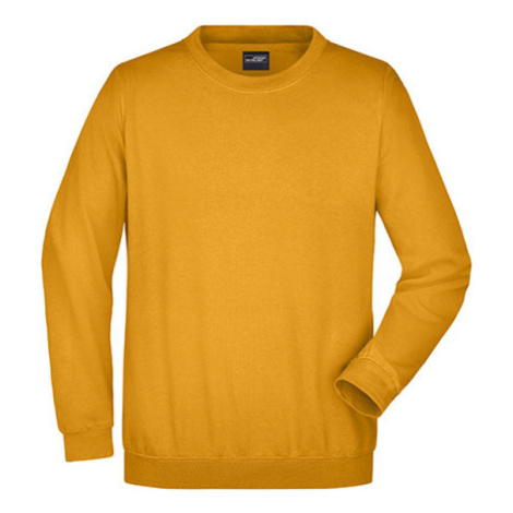James&amp;Nicholson Pánsky sveter cez hlavu JN040 Gold Yellow