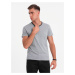 Ombre Men's T-shirt with raw finish - gray