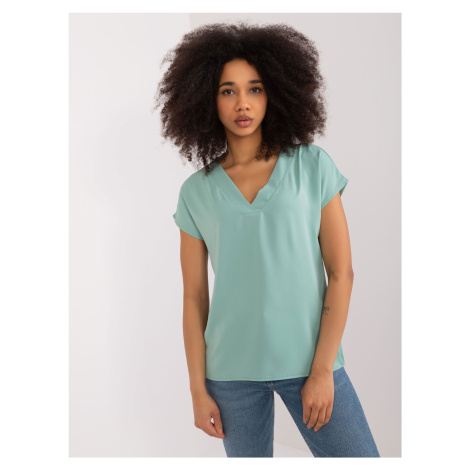 Pistachio casual blouse BASIC FEEL GOOD